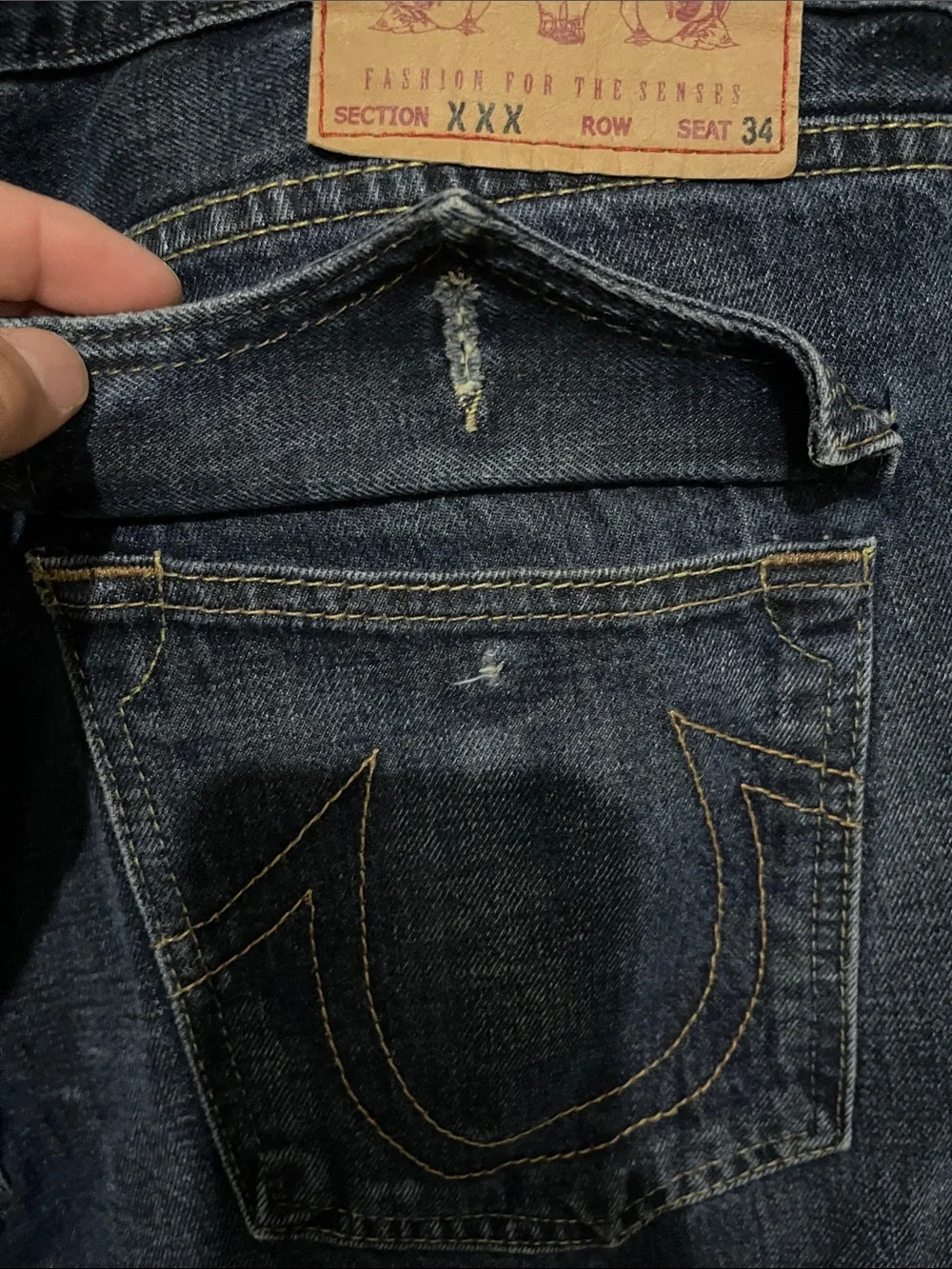 True Religion Dark Blue Men's Jeans